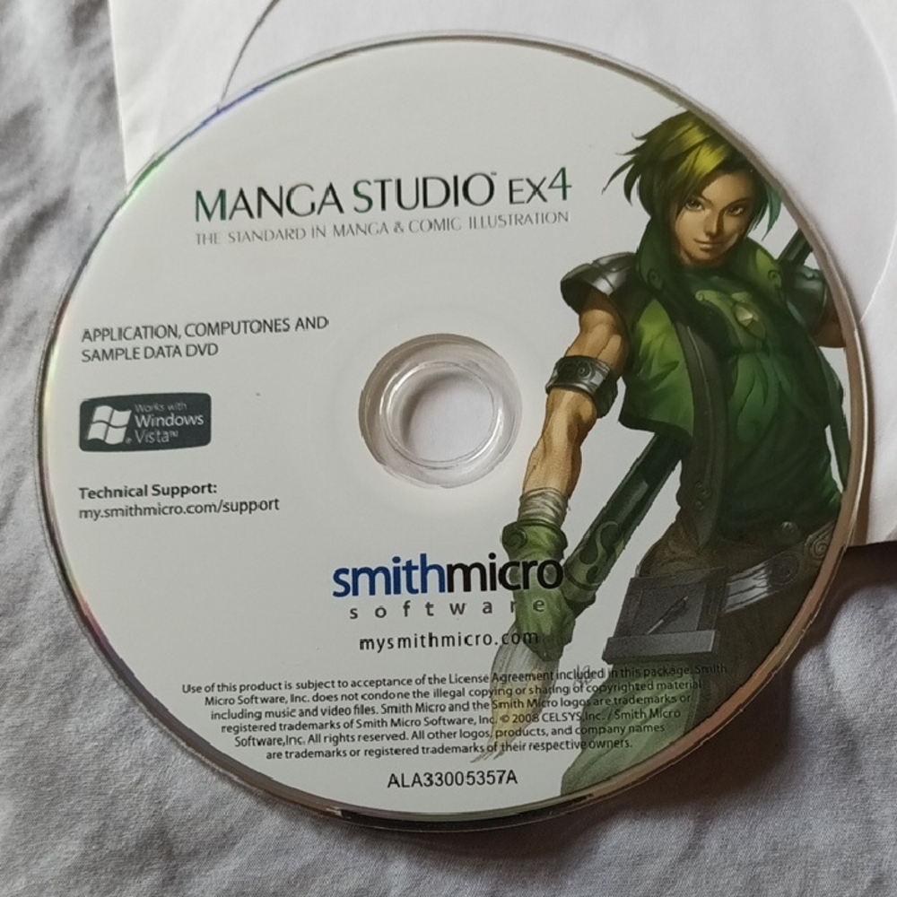 Manga Studio EX4 Software DVD with Character Design